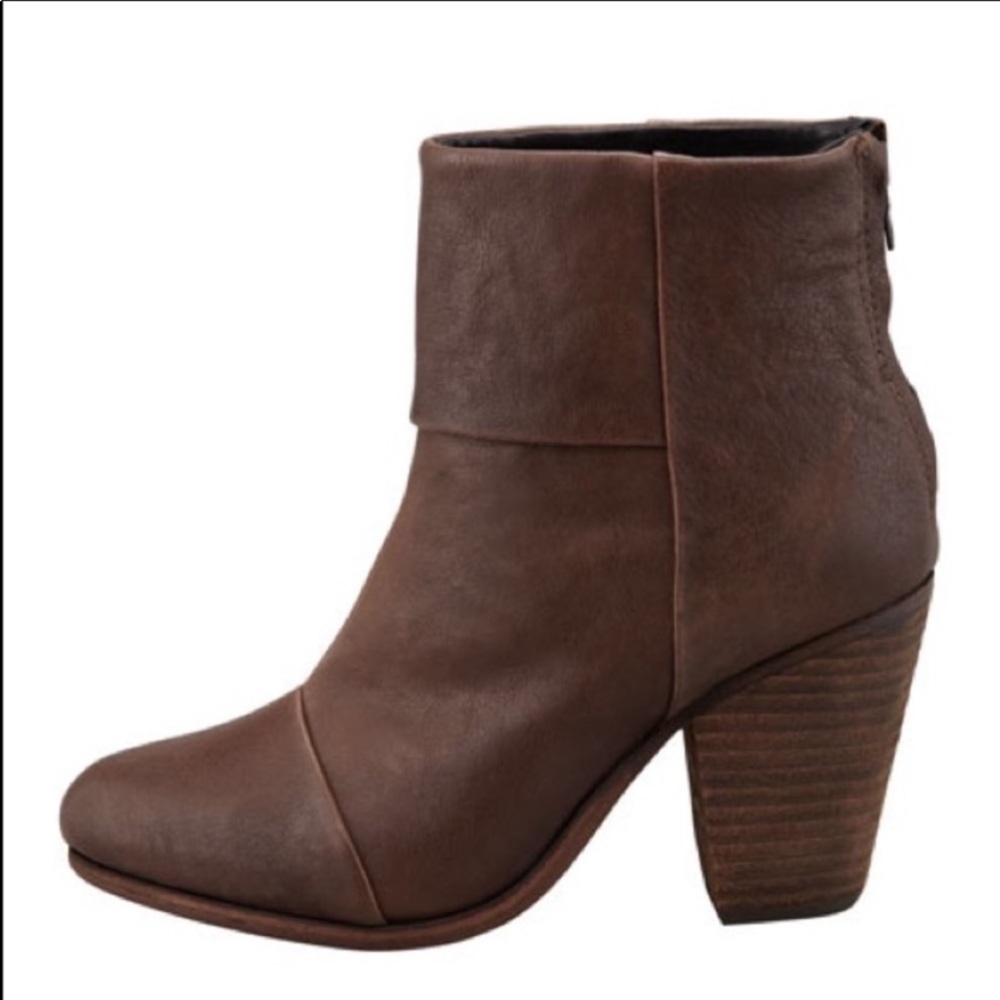 Rag and Bone Brown Leather Newbury Boots